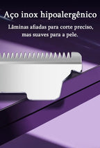Barbeador elétrico feminino dois em um - adequado para sobrancelhas, rosto, pernas e axilas, removedor portátil de pelos úmidos e secos