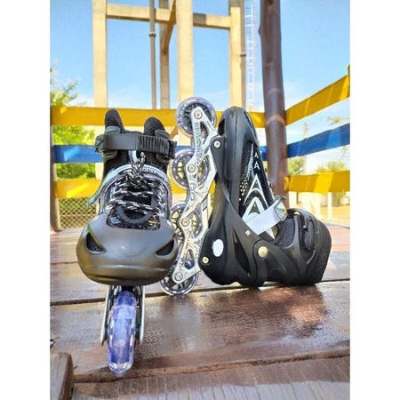 Patins Semi Profissional – Confortável, Estável e Pronto pra Uso